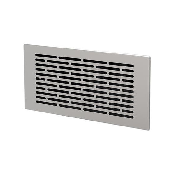 Helios FRS-WGS 1 E FlexPipe Wand-Gitter-Set Design 1 für Wand-Boden-Kasten, Edelstahl