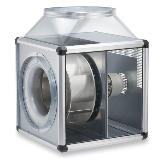 Helios GBD EC 710 T120 Gigabox EC inkl. Formstück und flexiblen Manschetten DN 710, 3-PH 400V regelbar, 18360m3/h, 4,63kW