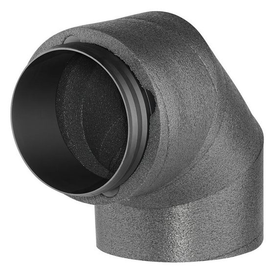 Helios IP-B 160/90 IsoPipe 90 Grad Bogen mit Innenverbinder, EPE, Brandklasse B1