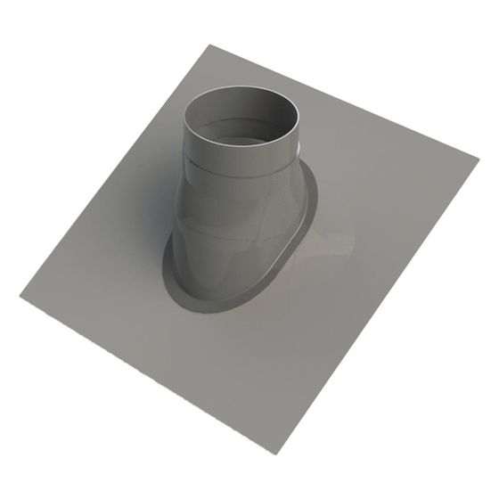 Helios IP-UDPS 125 Dachpfanne universal mit Bleirand, Dachneigung 25-45 Grad, Schwarz