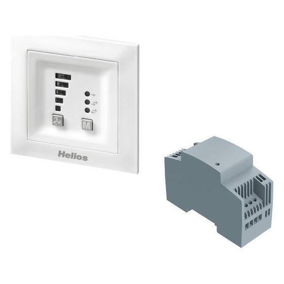 Helios KWL 45 STS-HS Steuerung komplett Bedienelement und Schaltnetzteil Hutschiene