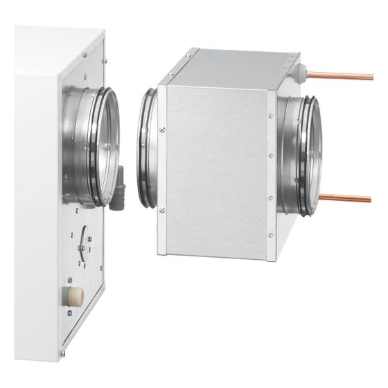 Helios KWL NHR 250 Niedertemperaturheizregister zu KWL HB 250 mit Temperaturfühler bei NT-Heizsystemen