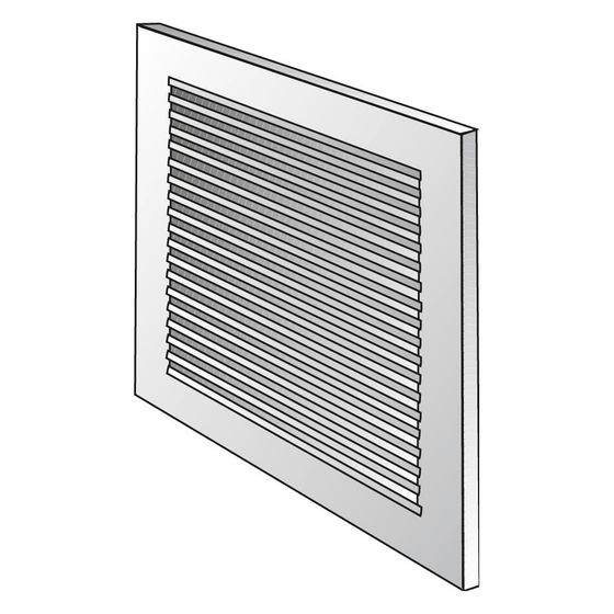 Helios LG 1515 b Wetterschutzgitter 138x138mm, Braun