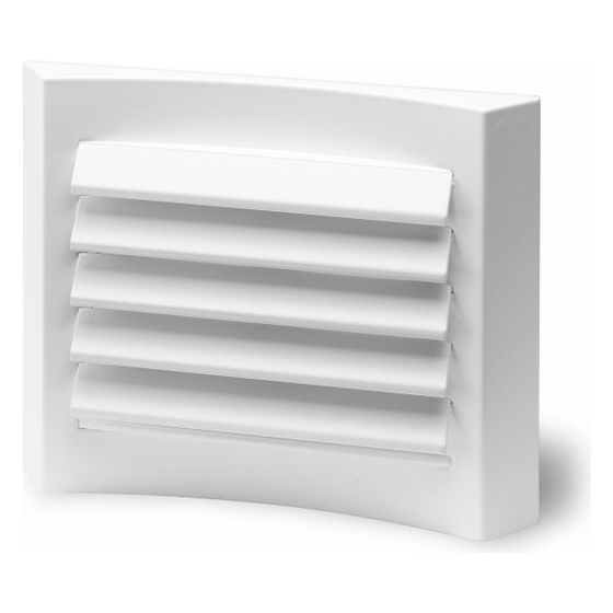 Helios LGM 125 Lüftungsgitter für Lüftungsöffnungen DN 125, Aluminium, Weiß lackiert