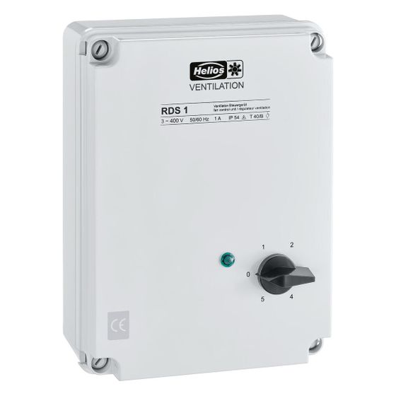 Helios RDS 7 Trafo-Drehzahlsteller mit Motorvollschutzeinrichtung 3-PH 400V, 7,0A