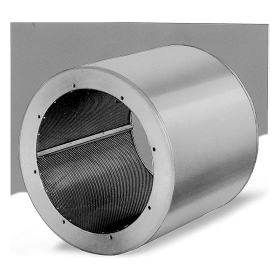Helios RSD 315/800 Rohrschalldämpfer für Flanschanschluss DN 315, Stahlblech verzinkt