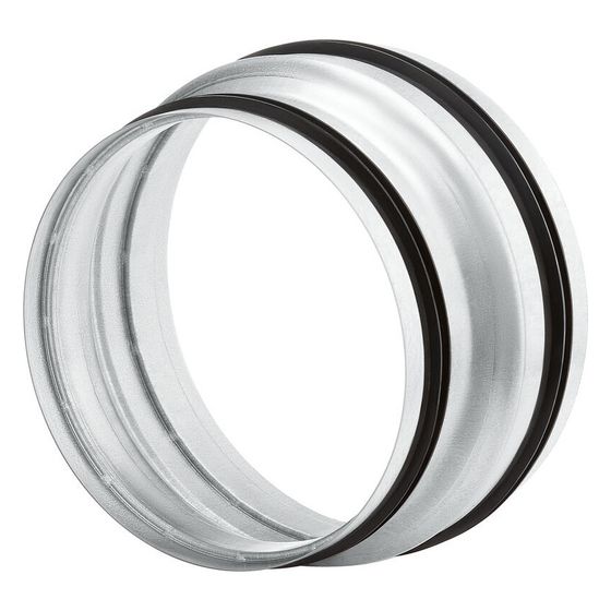 Helios Rohrverbinder RVBD 160/125, mit Dichtung, für Anschluss von Lüftungsrohren/IsoPipe-Rohren mit Durchmesser 125mm