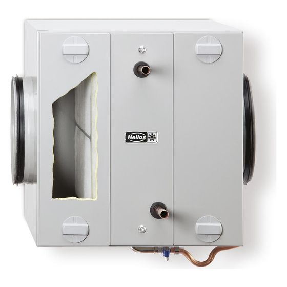 Helios SEWT-W Wärmetauschermodul vollisoliert mit Stutzen DN 180 und integriertem Filter