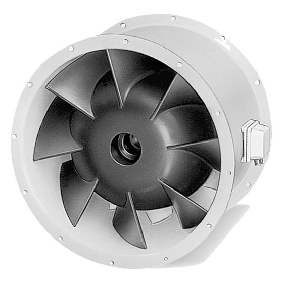 Helios VARD 250/2 TK Radax Hochdruck-Rohrventilator 3-PH 400V, 2450m3/h, 0,47kW