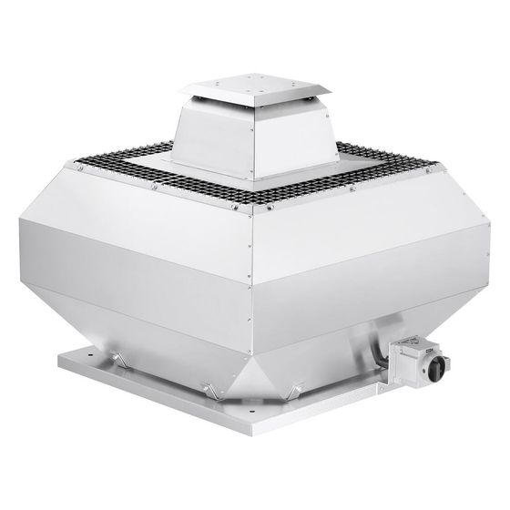 Helios VDD 355/4 T120 Vertikal-Dachventilator 3-PH 400V, 4-polig, bis 120 Grad Fördermitteltemperatur, 4440m3/h, 584W