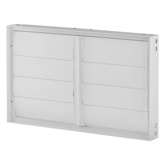 Helios VK 60/35 Verschlussklappe rechteckig DN 600, selbsttätig, Kunststoff, Hellgrau