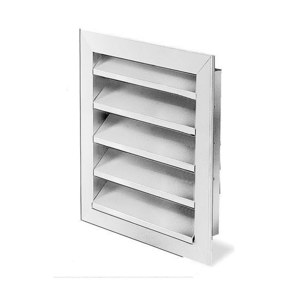Helios WSG 710 Wetterschutzgitter quadratisch, 782x60x782mm, Aluminium naturfarben eloxiert