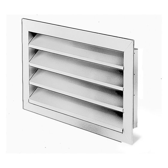 Helios WSG 60/30 Wetterschutzgitter rechteckig, 670x60x370mm, Aluminium naturfarben eloxiert