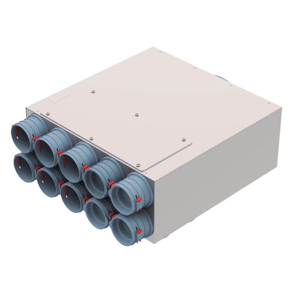 Helios FlexPipe Verteilerkasten FRS-VK 10-75/160, 10 Einzelstutzen, rund DN 75, Anschluss... HELIOS-03847 4010184038474 (Abb. 2)