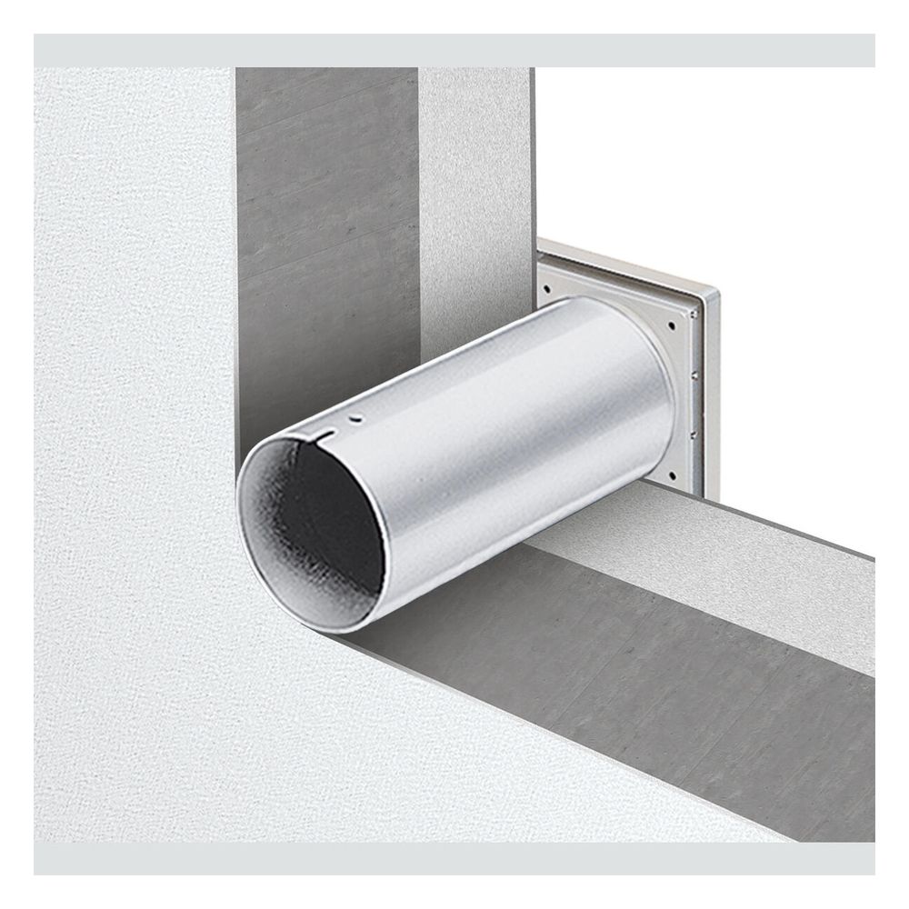 Helios Wandeinbausatz WES 90, Kunststoff, für Unterputz-Einbau 260-500mm, DN 110... HELIOS-00717 4010184007173 (Abb. 2)