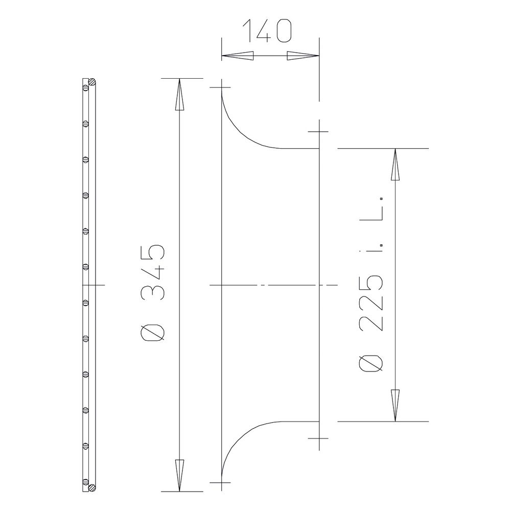 Helios ASD-SGD 225 Ansaugdüse mit Schutzgitter DN 225, verzinkt... HELIOS-01413 4010184014133 (Abb. 2)