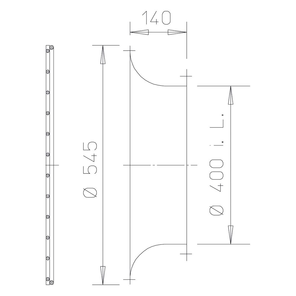 Helios ASD-SGD 400 Ansaugdüse mit Schutzgitter DN 400, verzinkt... HELIOS-01418 4010184014188 (Abb. 2)