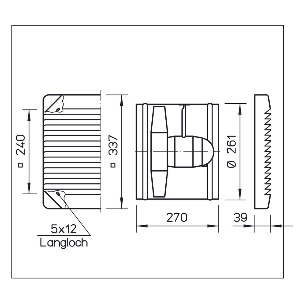 Helios HSW 250/4 Axial-Hochleistungsventilator 1-PH 230V, TK, drehzahlsteuerbar, 930m3/h,... HELIOS-00140 4010184001409 (Abb. 2)