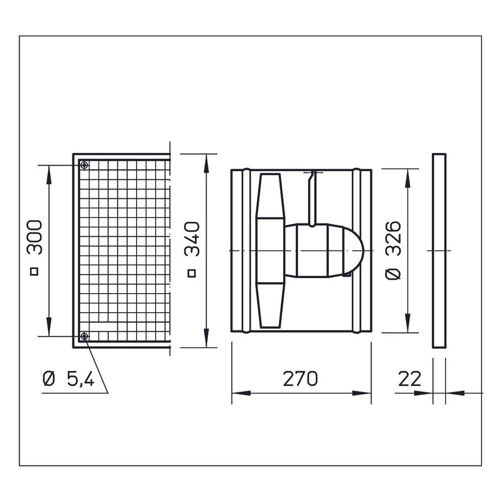 Helios HSD 315/4/2 Axial-Hochleistungsventilator 3-PH 400V, TK, polumschaltbar, Y/YY, 419... HELIOS-00348 4010184003489 (Abb. 2)
