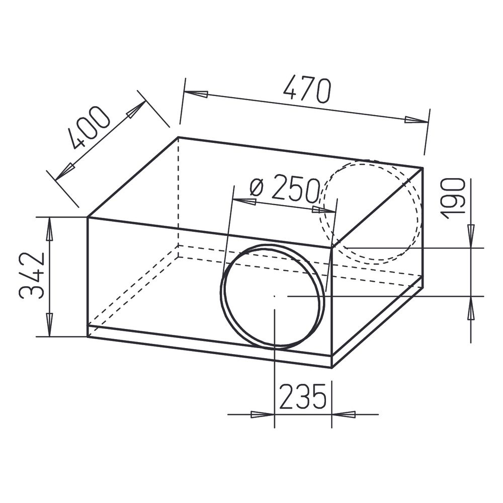 Helios SB 250 C Silentbox Rohrventilator DN 250, 1-PH 230V schallgedämpft, 960m3/h, 255W... HELIOS-09512 4010184095125 (Abb. 2)