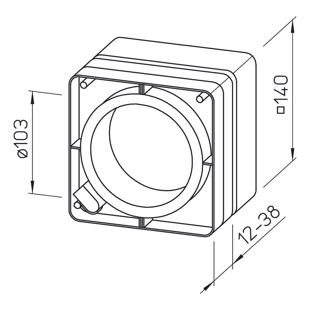 Helios FES 90 Fenstereinbausatz für Einbau der HR 90 K-Modelle... HELIOS-00462 4010184004622 (Abb. 2)