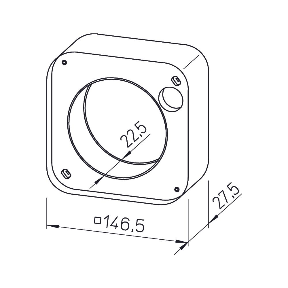 Helios MF 90 Montageflansch zu Minilüfter... HELIOS-00819 4010184008194 (Abb. 2)