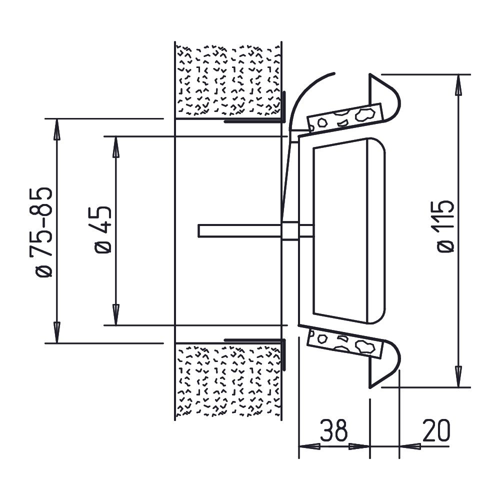 Helios KTV 75/80, KTVA 75/80 Kunststoff-Tellerventil für Ab- und Zuluftbetrieb... HELIOS-00940 4010184009405 (Abb. 2)