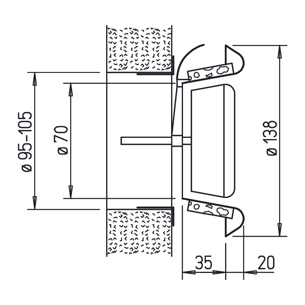 Helios KTV 100, KTVA 100 Kunststoff-Tellerventil für Ab- und Zuluftbetrieb... HELIOS-00941 4010184009412 (Abb. 2)