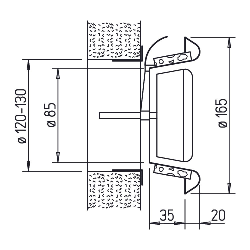 Helios KTV 125, KTVA 125 Kunststoff-Tellerventil für Ab- und Zuluftbetrieb... HELIOS-00942 4010184009429 (Abb. 2)