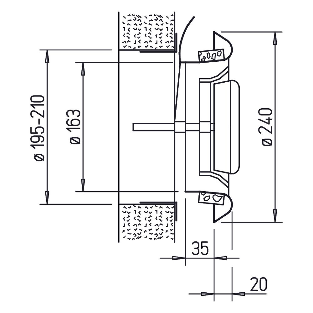 Helios KTV 200, KTVA 200 Kunststoff-Tellerventil für Ab- und Zuluftbetrieb... HELIOS-00944 4010184009443 (Abb. 2)