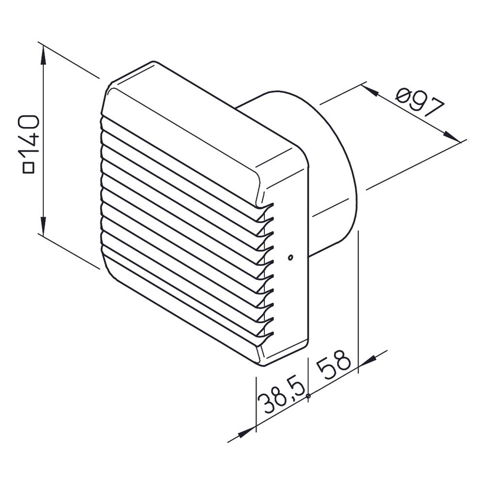 Helios EVK 100 Elektrische Verschlussklappe DN 100, 230V... HELIOS-00453 4010184004530 (Abb. 2)