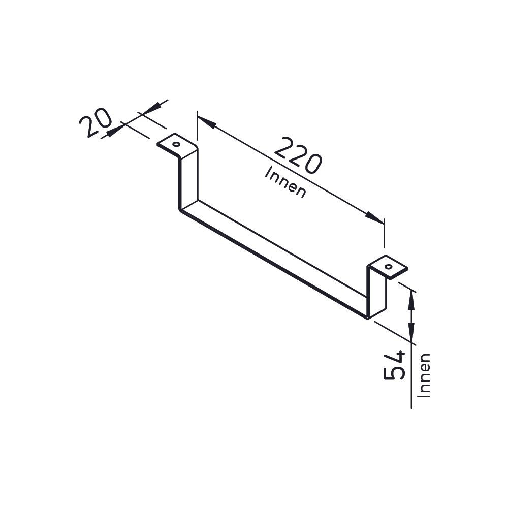 Helios FB Flachkanal-Befestigungsbügel, Kunststoff Weiß... HELIOS-00626 4010184006268 (Abb. 2)