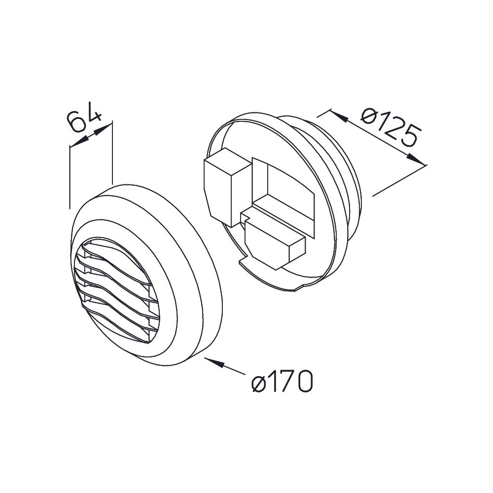 Helios AE GBE 45/120 Abluftelement, elektrische Zeitsteuerung für Grund- und Bedarfslüftu... HELIOS-02048 4010184020486 (Abb. 2)