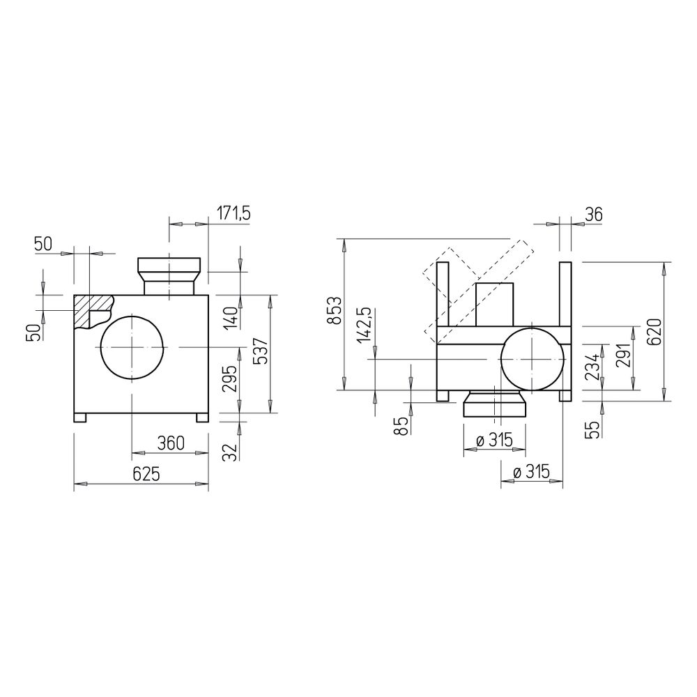 Helios MBD 280/6 EX Megabox, 3 PH, Anschluss DN 315, 2960m3/h, 950W, 400V... HELIOS-06016 4010184060161 (Abb. 2)