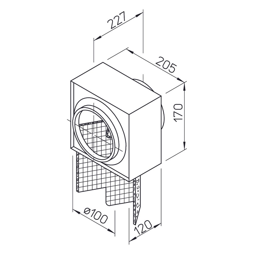 Helios LFBR 100 Coarse 70 Prozent Luftfilter-Box, DN 100... HELIOS-08576 4010184085768 (Abb. 2)