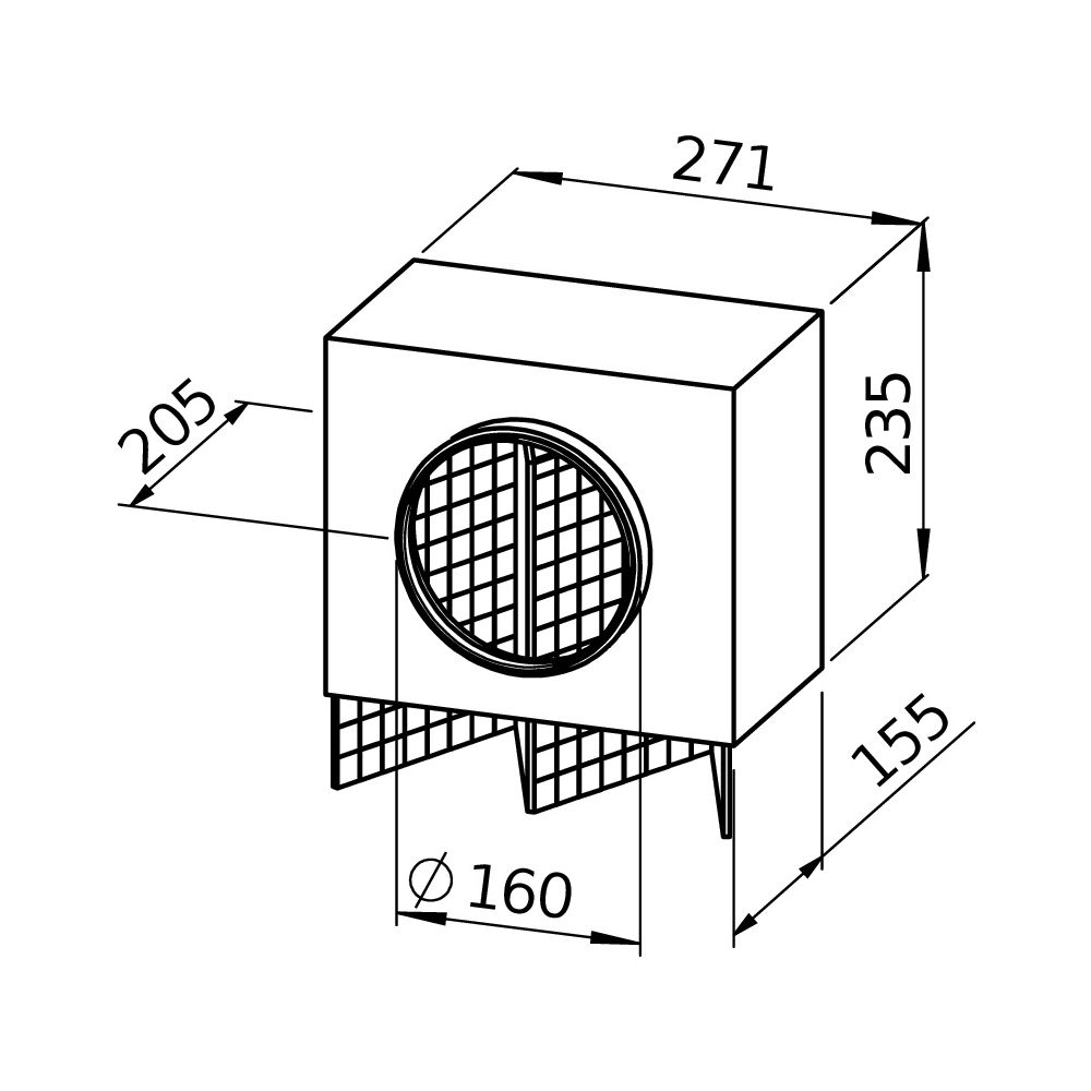 Helios Luftfilter-Box LFBR 160 Coarse 70 Prozent, DN 160... HELIOS-08578 4010184085782 (Abb. 3)