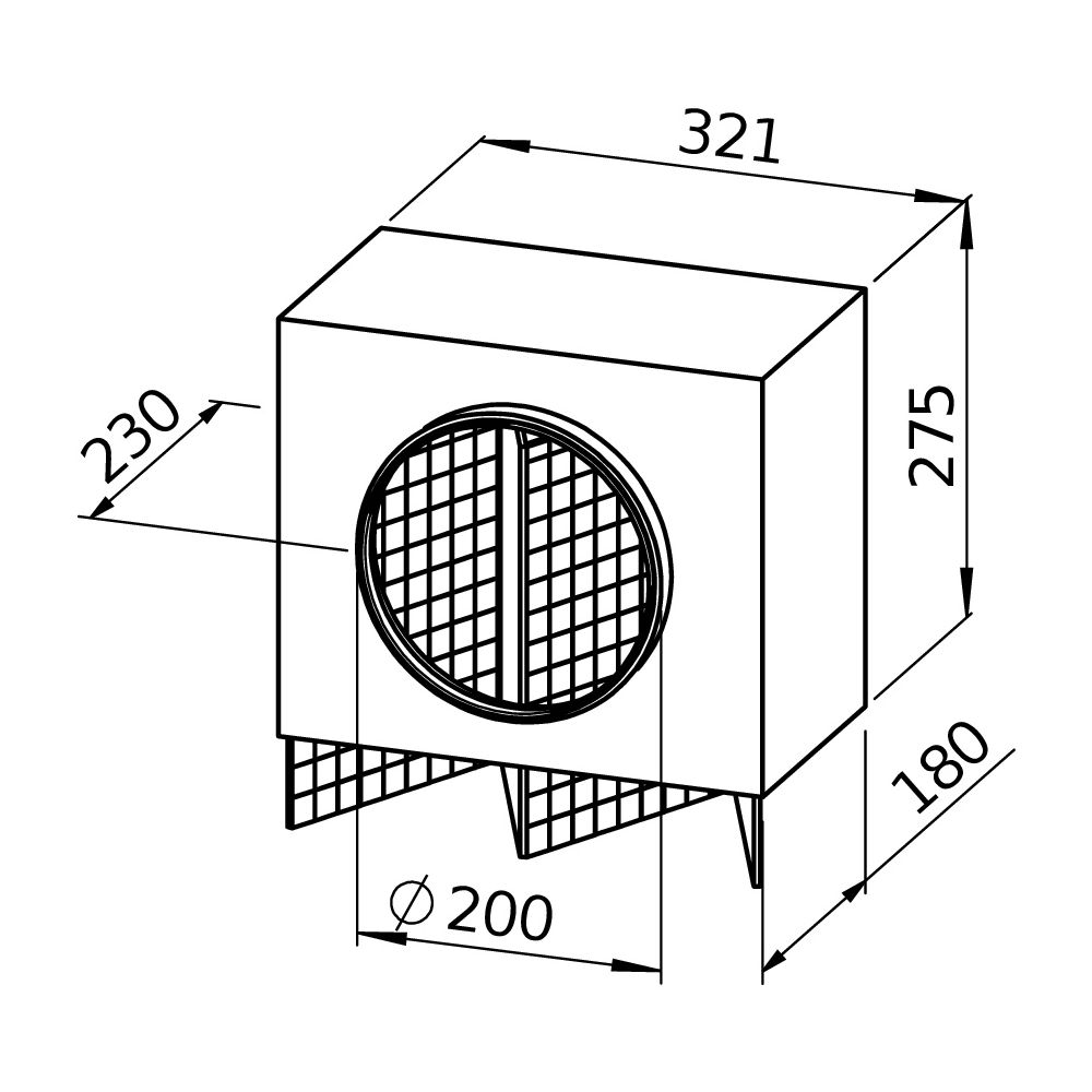 Helios Luftfilter-Box LFBR 200 Coarse 70 Prozent, DN 200... HELIOS-08579 4010184085799 (Abb. 3)