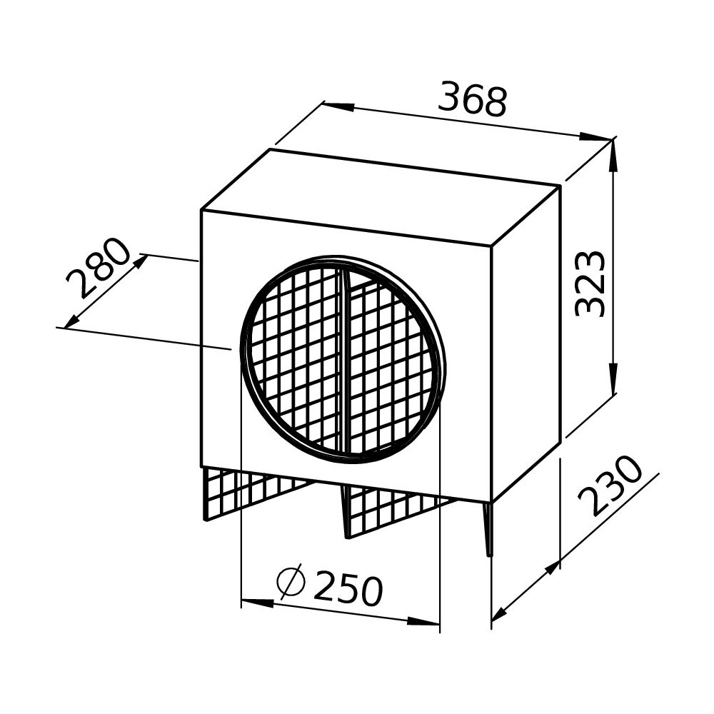 Helios Luftfilter-Box LFBR 250 Coarse 70 Prozent, DN 250... HELIOS-08580 4010184085805 (Abb. 3)