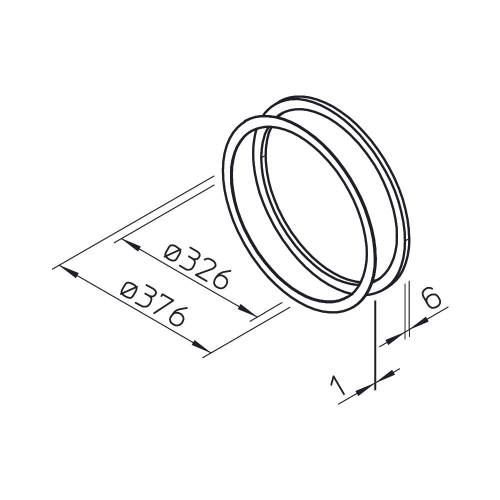 Helios DR 300 Distanzringe DN 300 zur Unterfütterung von 235mm, 10 Stück... HELIOS-05116 4010184051169 (Abb. 2)
