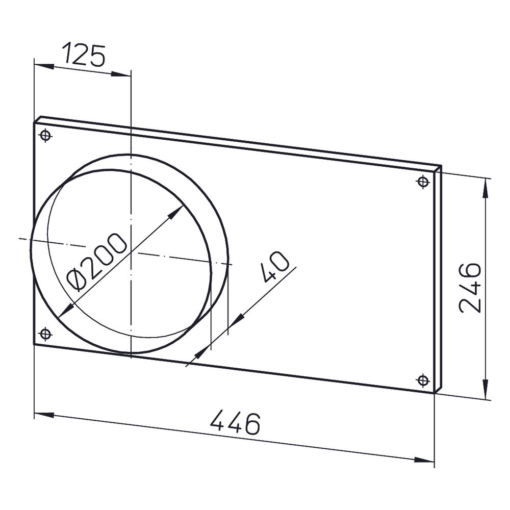 Helios FSK 40/20 Formstücke zu Kanalventilator, DN 200, 2 Stück... HELIOS-00832 4010184008323 (Abb. 2)