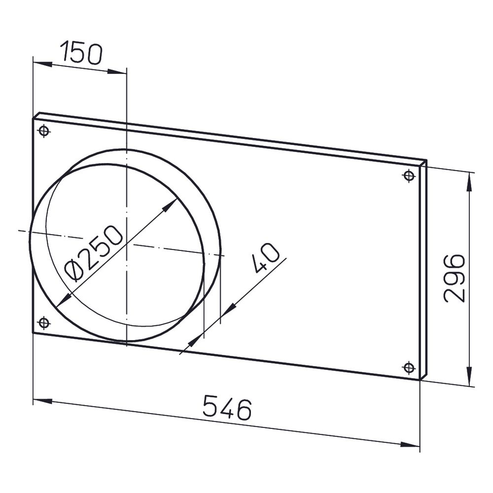 Helios FSK 50/25 Formstücke zu Kanalventilator, DN 250, 2 Stück... HELIOS-00833 4010184008330 (Abb. 2)
