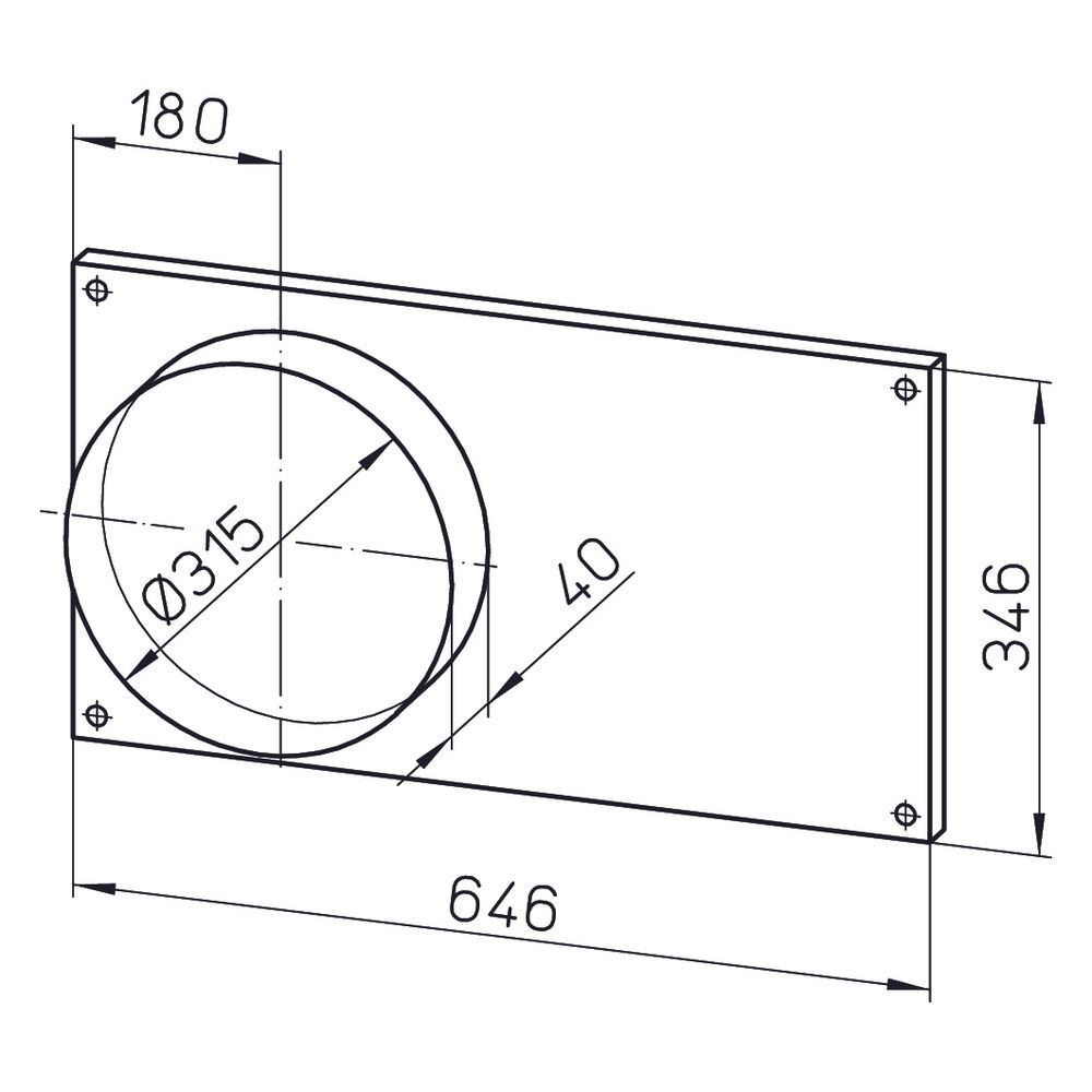 Helios FSK 60/30 Formstücke zu Kanalventilator, DN 315, 2 Stück... HELIOS-00834 4010184008347 (Abb. 2)