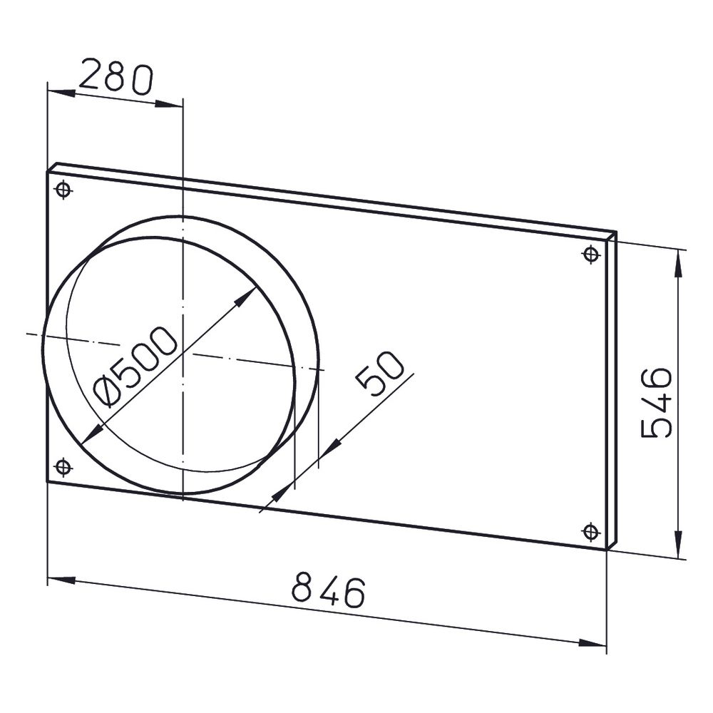 Helios FSK 80/50 Formstücke zu Kanalventilator, DN 500, 2 Stück... HELIOS-00842 4010184008422 (Abb. 2)