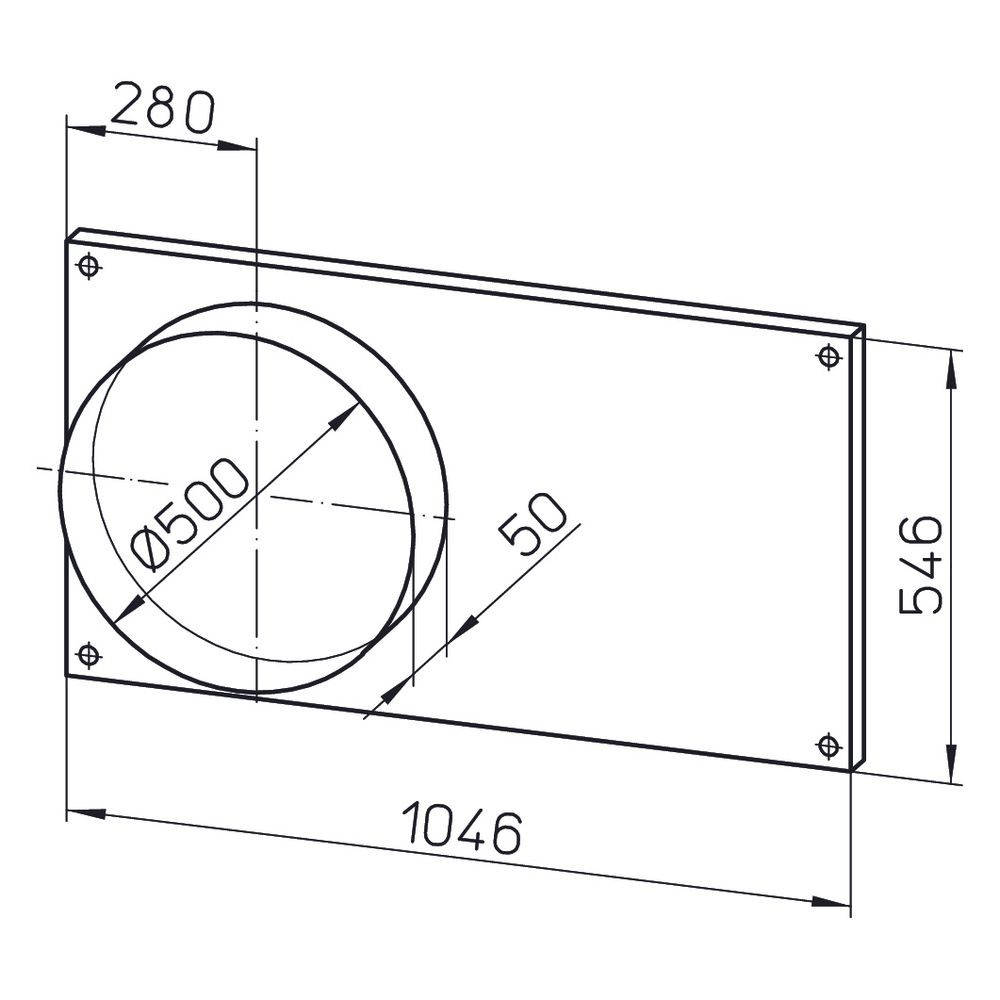 Helios FSK 100/50 Formstücke zu Kanalventilator, DN 500, 2 Stück... HELIOS-00843 4010184008439 (Abb. 2)