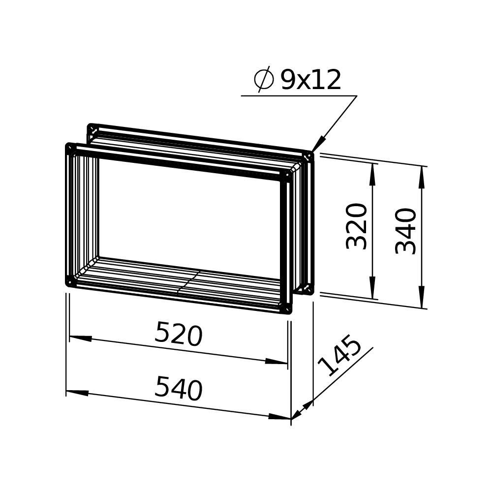 Helios Flexible Verbindung VS 50/30 EX, rechteckig, 540x145x340mm, mit Flanschen, für EX-... HELIOS-00266 4010184002666 (Abb. 3)