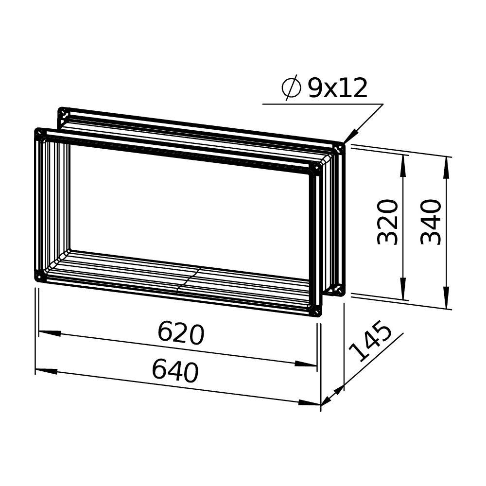 Helios Flexible Verbindung VS 60/30 EX, rechteckig, 640x145x340mm, mit Flanschen, für EX-... HELIOS-00267 4010184002673 (Abb. 3)