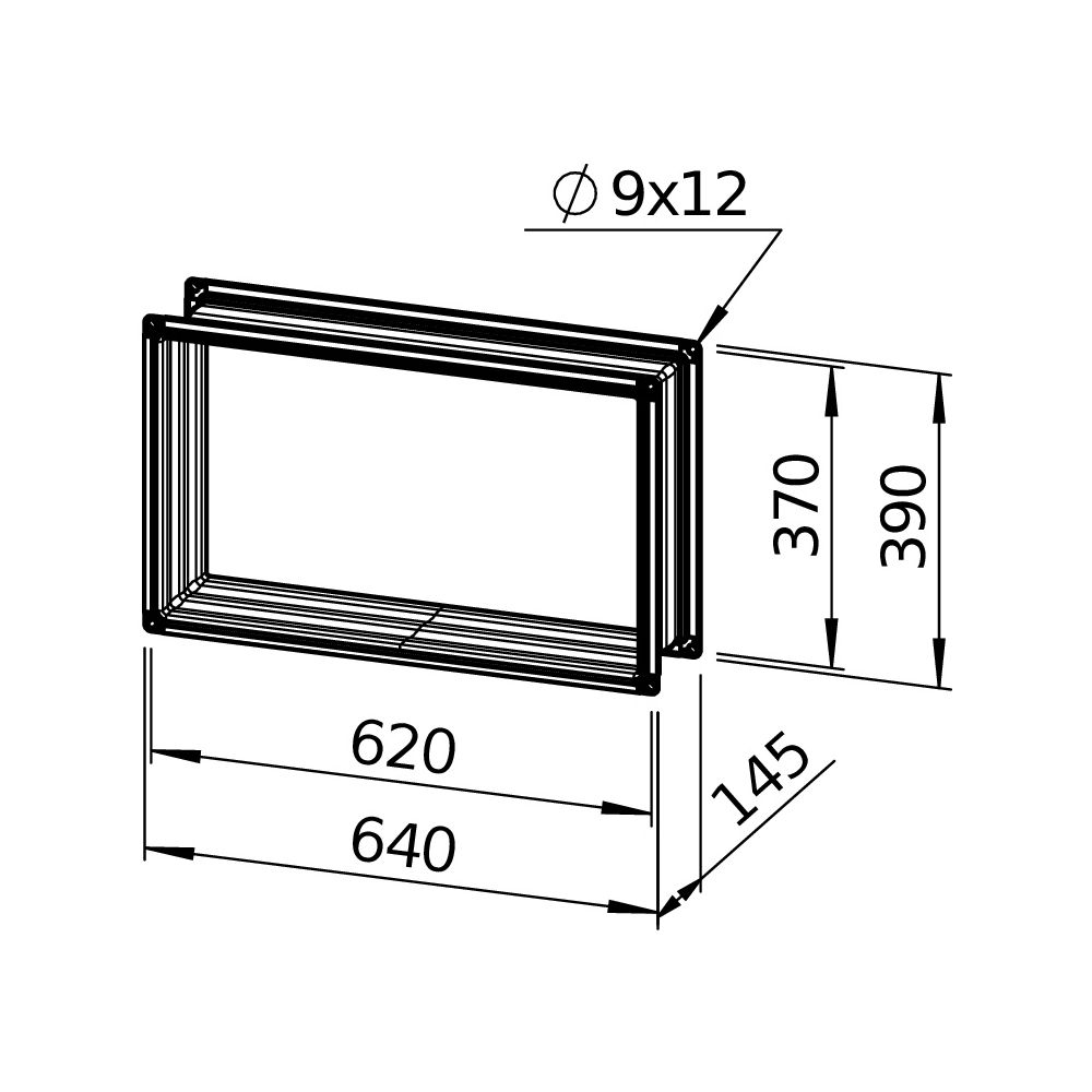 Helios Flexible Verbindung VS 60/35 EX, rechteckig, 640x145x390mm, mit Flanschen, für EX-... HELIOS-00268 4010184002680 (Abb. 3)
