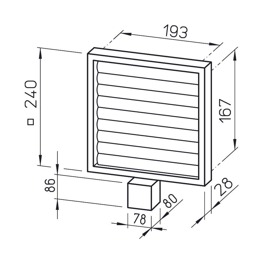 Helios EVK 200 Elektrische Verschlussklappe DN 200 für Ansteuerung über Relais, 230V... HELIOS-00774 4010184007746 (Abb. 2)