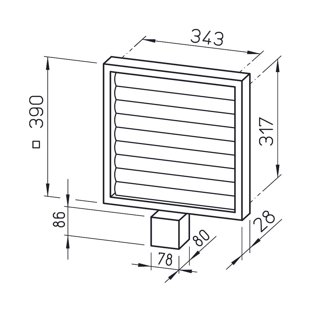 Helios EVK 355 Elektrische Verschlussklappe DN 355 für Ansteuerung über Relais, 230V... HELIOS-00777 4010184007777 (Abb. 2)