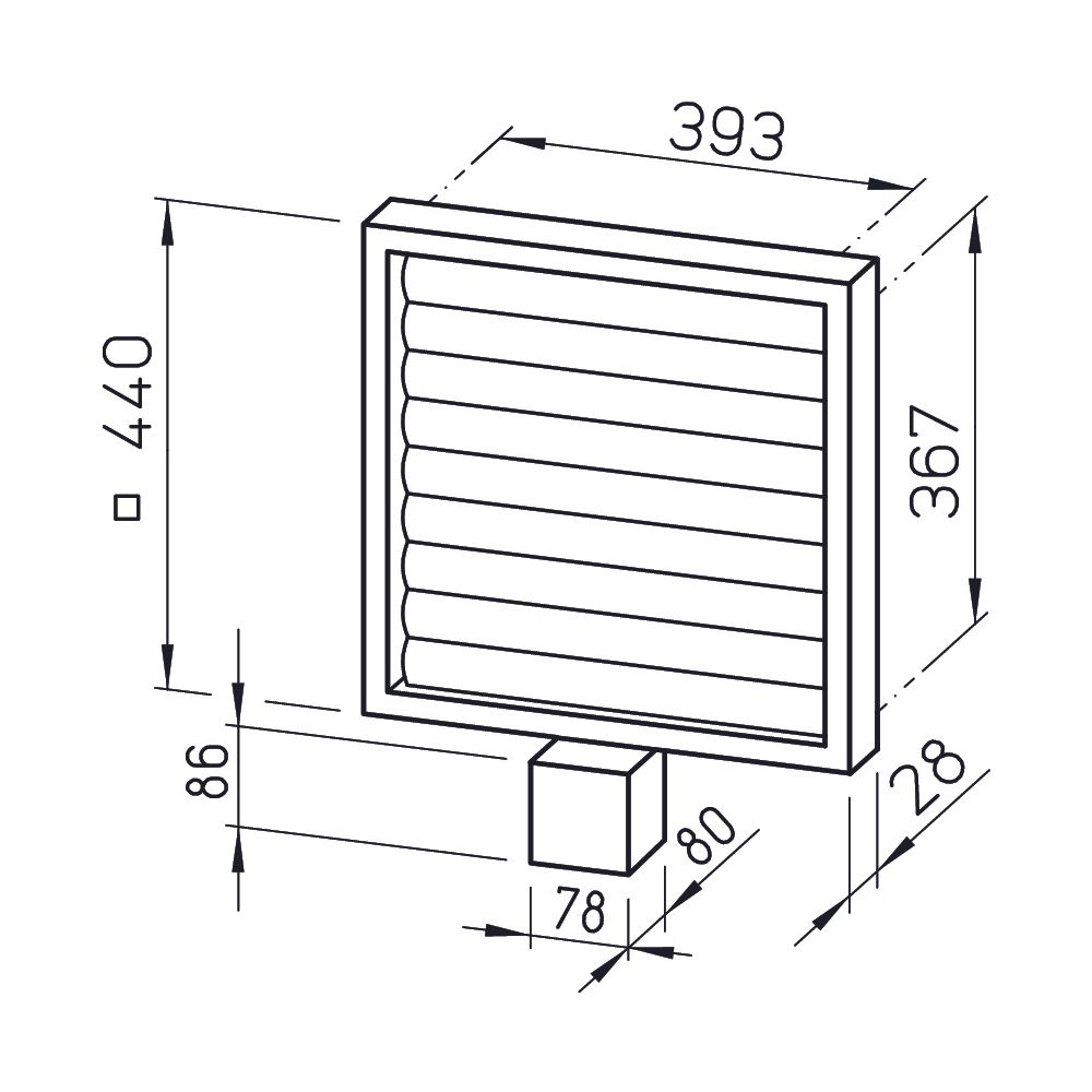 Helios EVK 400 Elektrische Verschlussklappe DN 400 für Ansteuerung über Relais, 230V... HELIOS-00778 4010184007784 (Abb. 2)